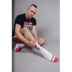Sk8erboy Chaussettes blanches HORNY PIG Sk8erboy